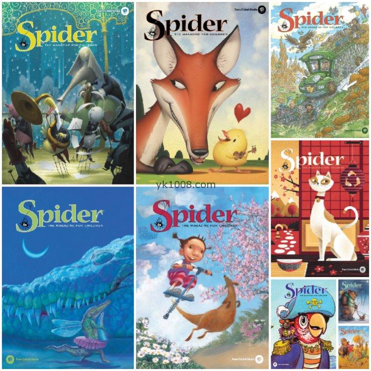 【美国版】《Spider红蜘蛛》2018年合集6-9岁儿童文学故事趣味漫画奇幻pdf杂志（9本）