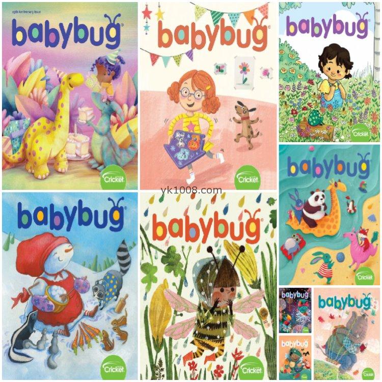【美国版】《Babybug》2019年合集虫宝宝3岁幼儿英文学习彩色绘本插画PDF杂志（9本）