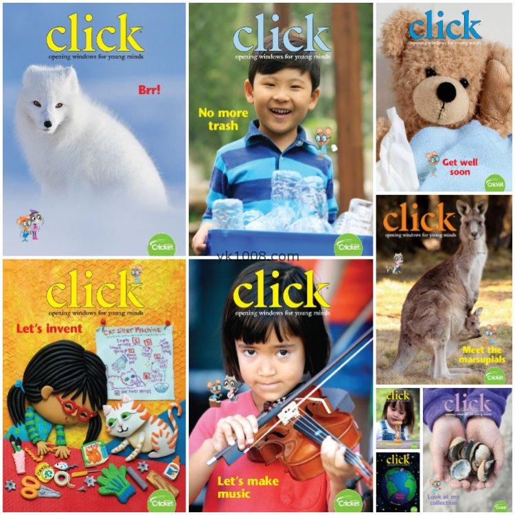 【美国版】《Click》2019年合集点击世界3-6岁儿童孩子艺智学习探索英文学习绘本PDF（9本）