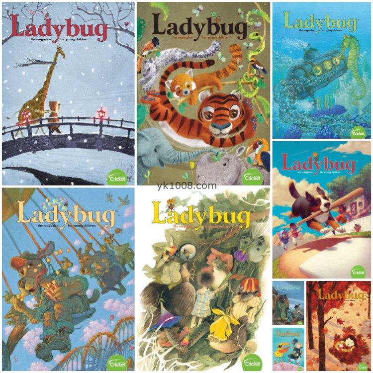 【美国版】《Ladybug》2019年合集小瓢虫3-6岁儿童故事阅读插画绘本英语启蒙学习PDF（9本）