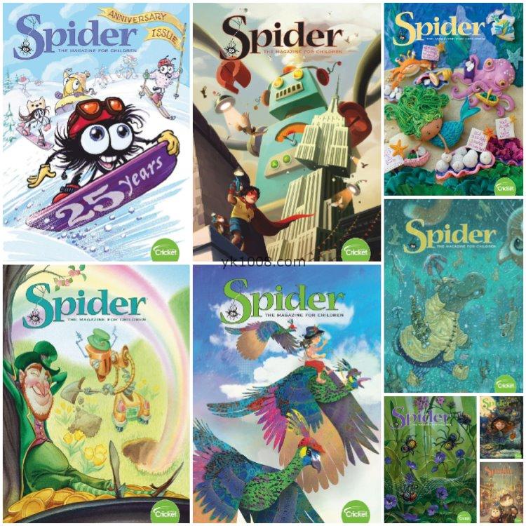 【美国版】《Spider红蜘蛛》2019年合集6-9岁儿童文学故事趣味漫画奇幻pdf杂志（9本）