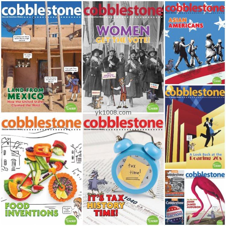 【美国版】《Cobblestone》鹅卵石2020年合集9-14岁少年儿童美国历史故事初级英语学习pdf杂志（9本）