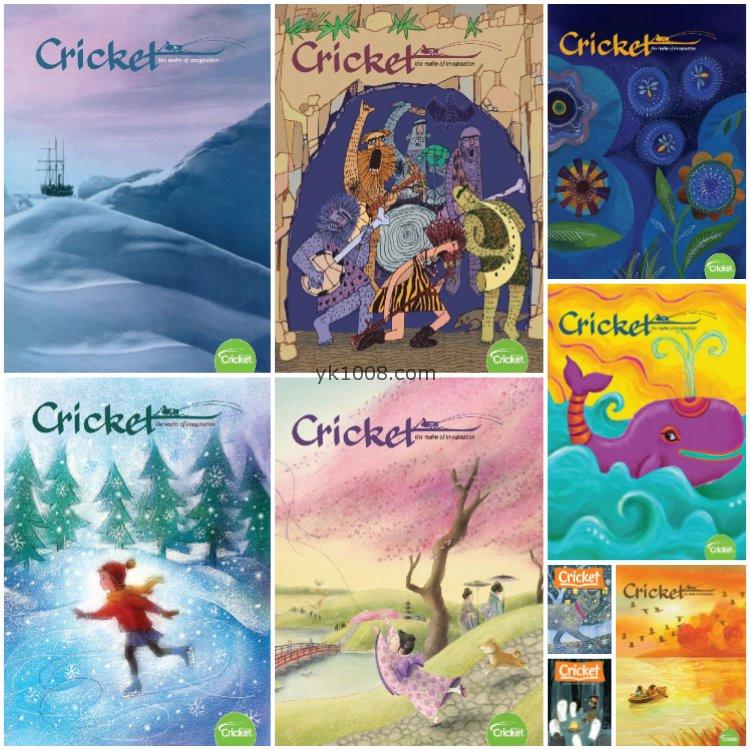【美国版】《Cricket》2020年合集蟋蟀王国9-14岁儿童少年阅读故事插画英文学习PDF杂志绘本（9本）
