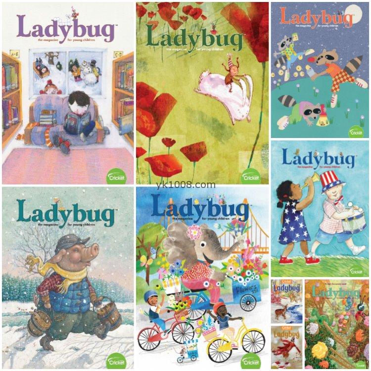 【美国版】《Ladybug》2020年合集小瓢虫3-6岁儿童故事阅读插画绘本英语启蒙学习PDF（9本）
