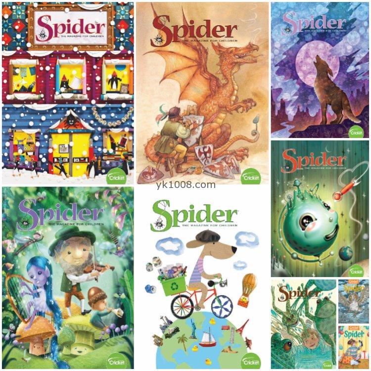 【美国版】《Spider红蜘蛛》2020年合集6-9岁儿童文学故事趣味漫画奇幻pdf杂志（9本）