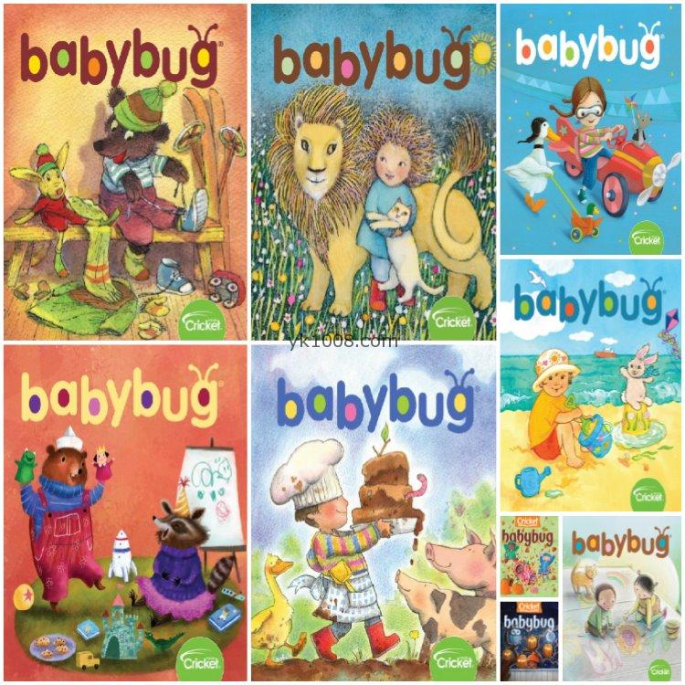 【美国版】《Babybug》2020年合集虫宝宝3岁幼儿英文学习彩色绘本插画PDF杂志（9本）