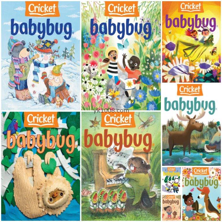 【美国版】《Babybug》2021年合集虫宝宝3岁幼儿英文学习彩色绘本插画PDF杂志（9本）