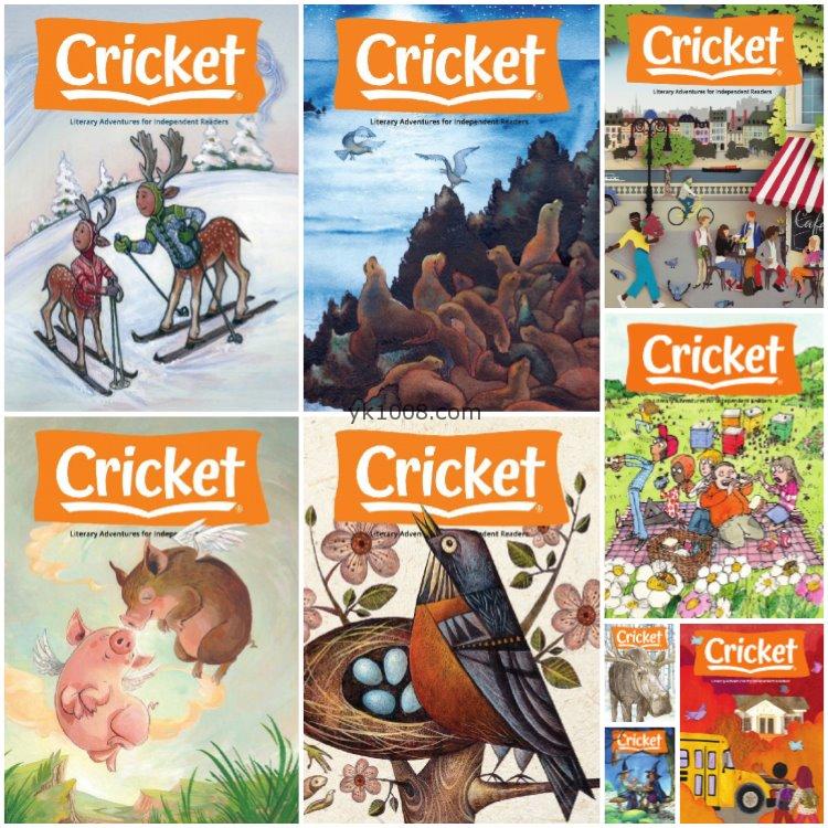 【美国版】《Cricket》2021年合集蟋蟀王国9-14岁儿童少年阅读故事插画英文学习PDF杂志绘本（9本）
