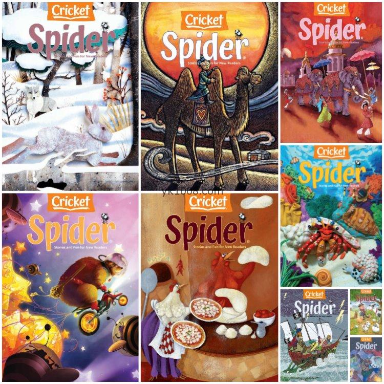 【美国版】《Spider红蜘蛛》2022年合集6-9岁儿童文学故事趣味漫画奇幻pdf杂志（年订阅）