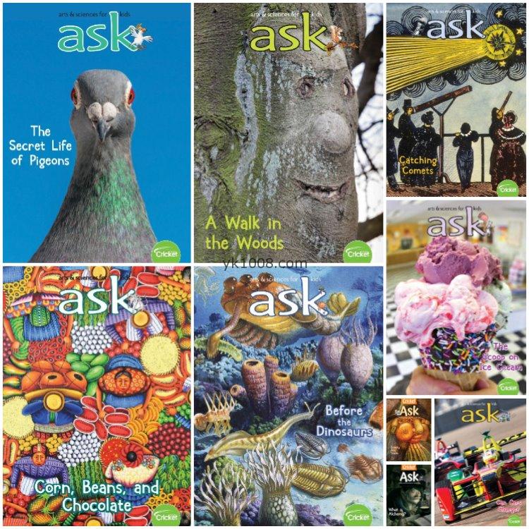 【美国版】《ASK》2020年合集千奇百问儿童科普故事插画人文科学认知PDF杂志（9本）
