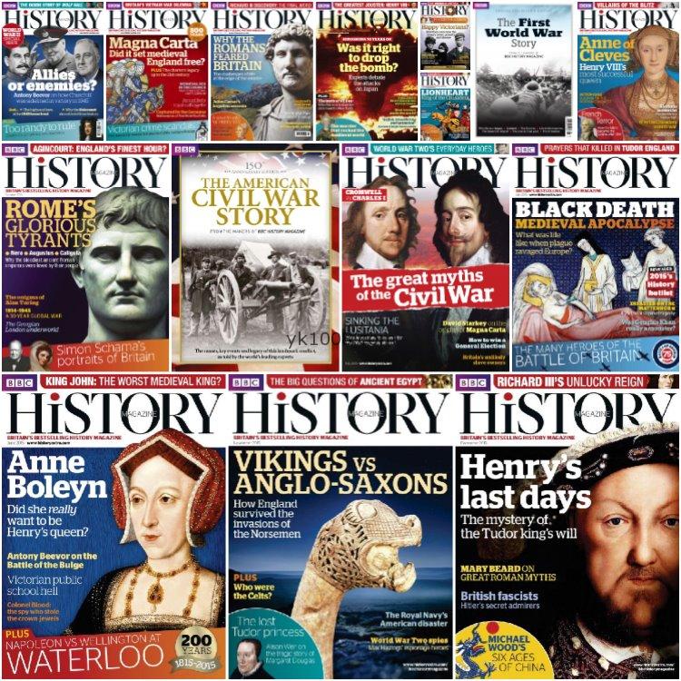 【英国版】《BBC History UK》2015年合集世界历史探索研究历史故事生活研究读物pdf杂志（15本）
