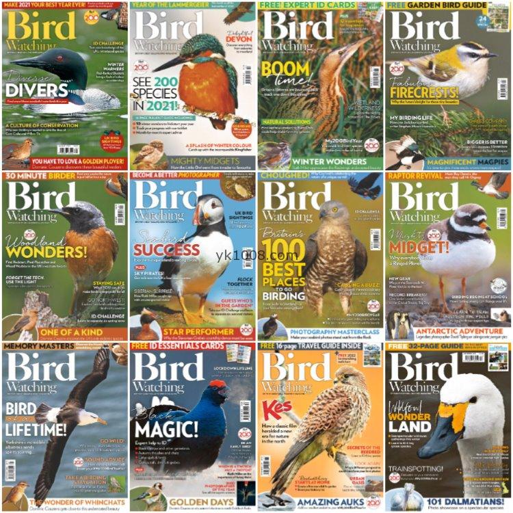 【英文版】《Bird Watching UK》2021年合集稀有鸟类爱好者观鸟新闻摄影报道评论pdf杂志（12本）