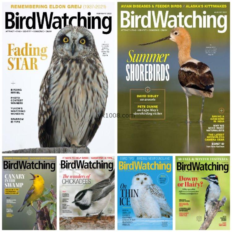 【美国版】《Bird watching USA》2022年合集鸟类爱好者必读休闲观鸟技穷信息兴趣pdf杂志（6本）