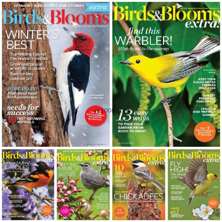 【美国版】《Birds and Blooms Extra》2017年合集北美鸟类花园爱好者信息建议观鸟杂志pdf电子版（6本）