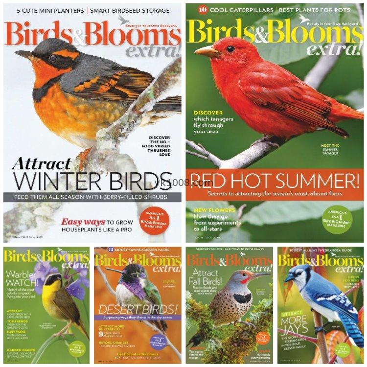 【美国版】《Birds and Blooms Extra》2019年合集北美鸟类花园爱好者信息建议观鸟杂志pdf电子版（6本）