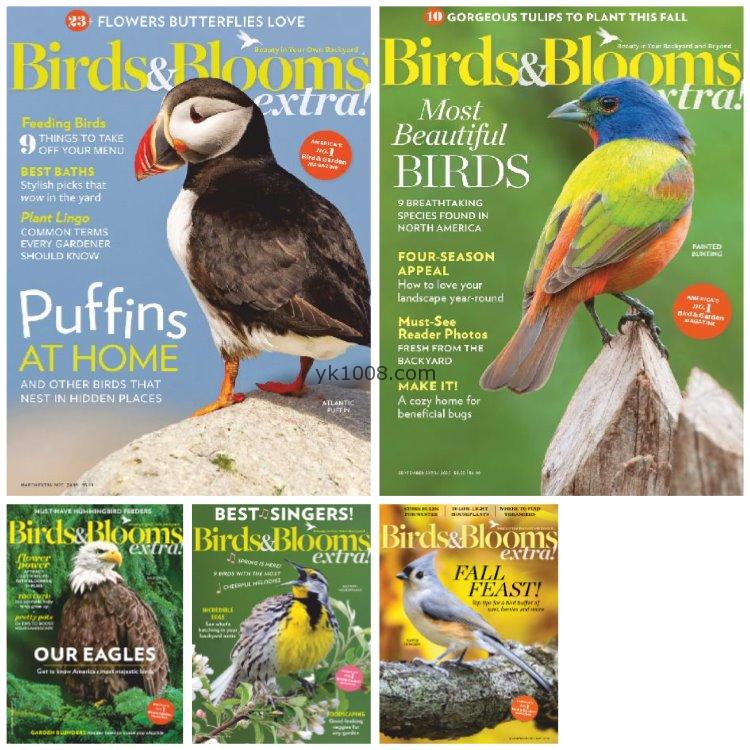 【美国版】《Birds and Blooms Extra》2020年合集北美鸟类花园爱好者信息建议观鸟杂志pdf电子版（5本）