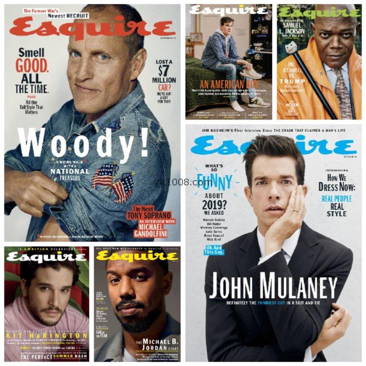 【美国版】《Esquire USA》2019年合集美国男士君子时尚潮流杂志pdf电子版（6本）