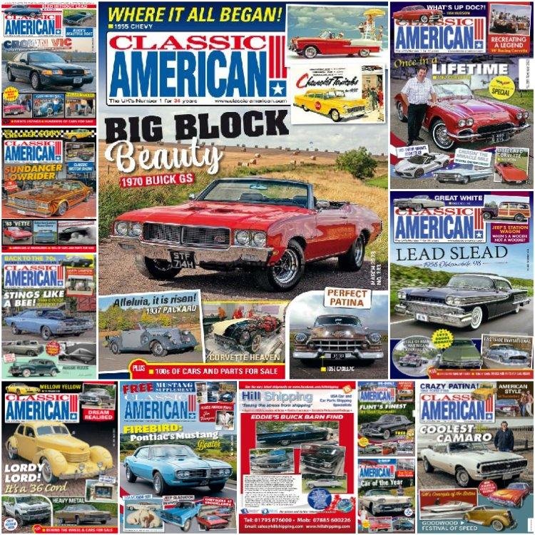 【美国版】《Classic American》2023年合集美国经典汽车野马克尔维特复古汽车品牌发展历史pdf杂志（12本）