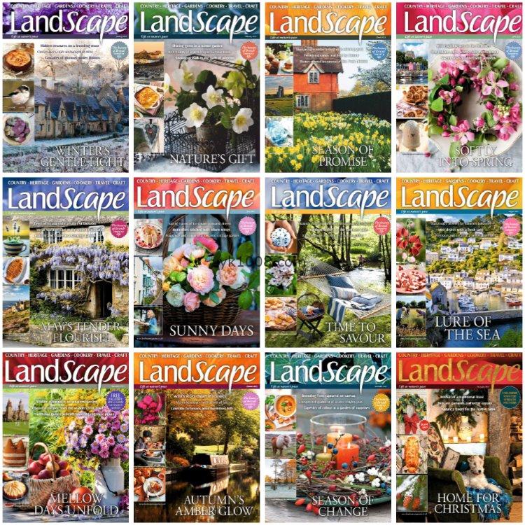 【英国版】《Landscape UK》2021年合集英国乡村园艺美食生活种植花园布局pdf杂志（12本）