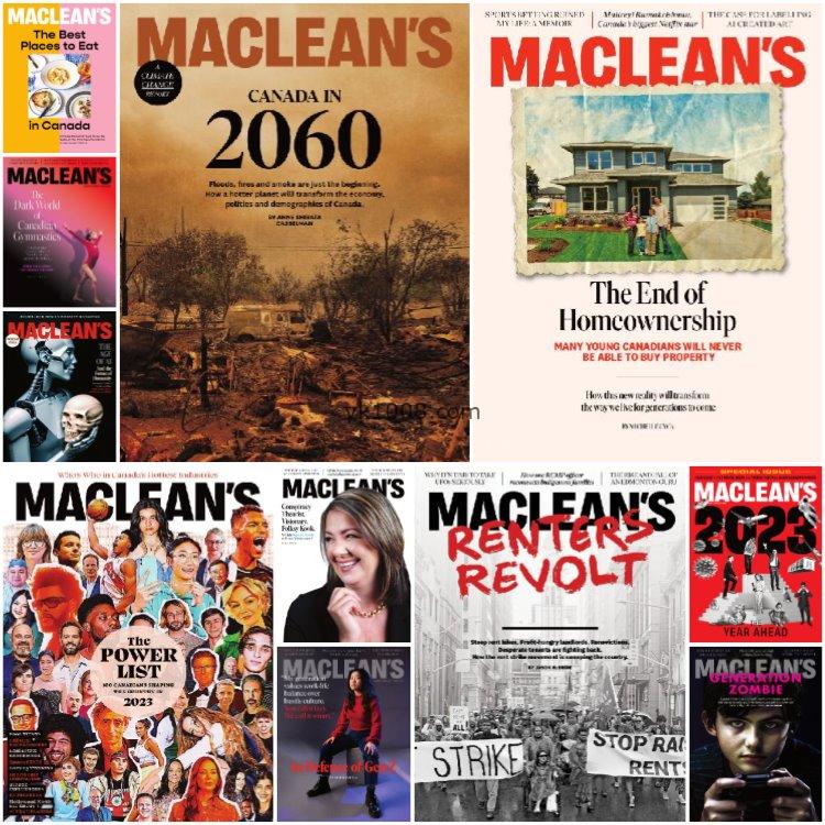 【英国版】《Maclean’s》2023年合集独特创新思维思想激励技术故事工程师首选pdf杂志（11本）