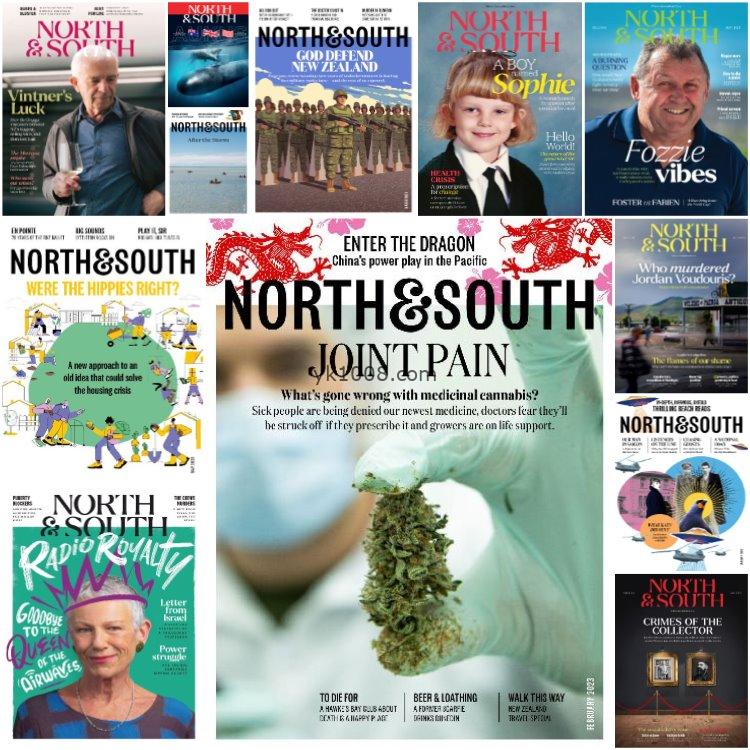 【新西兰】《North & South》2023年合集新西兰最畅销时事生活放松资讯了解信息pdf杂志（12本）