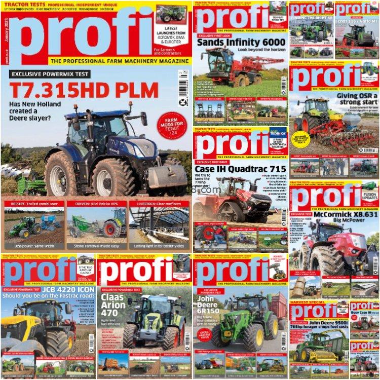 【英国版】《Profi International》2023年合集农业机械拖拉机产品新闻型号介绍简介pdf杂志（13本）