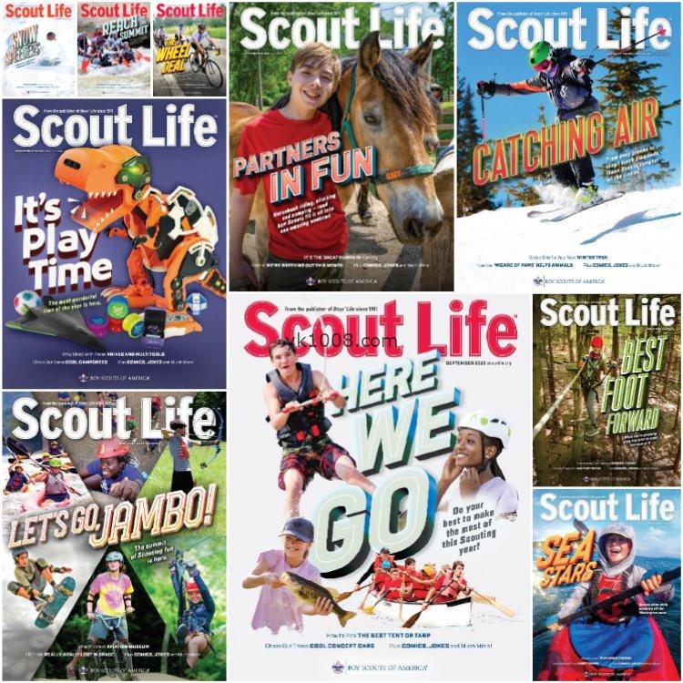 【美国版】《Scout Life》2023年合集童军生活户外乐趣教育学习新技能青少年生活pdf杂志（10本）