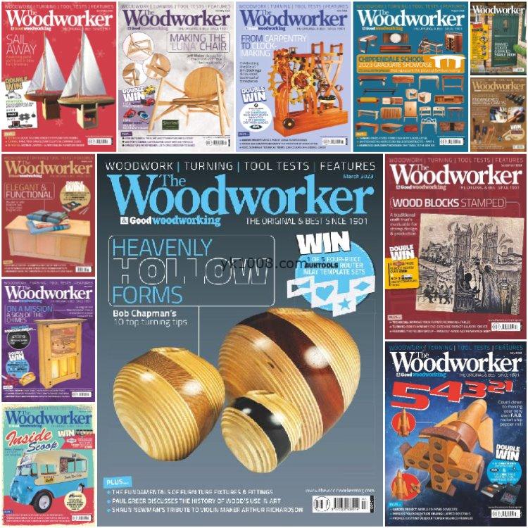 【美国版】《The Woodworker》2023年合集家庭木工手工艺技术木工工具制作pdf杂志（12本）