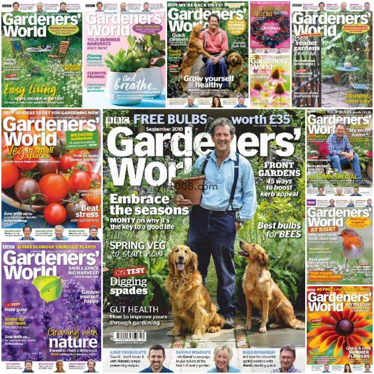 【英国版】《BBC Gardeners’ World》园丁世界2019年合集园艺花园花卉种植pdf杂志（12本）