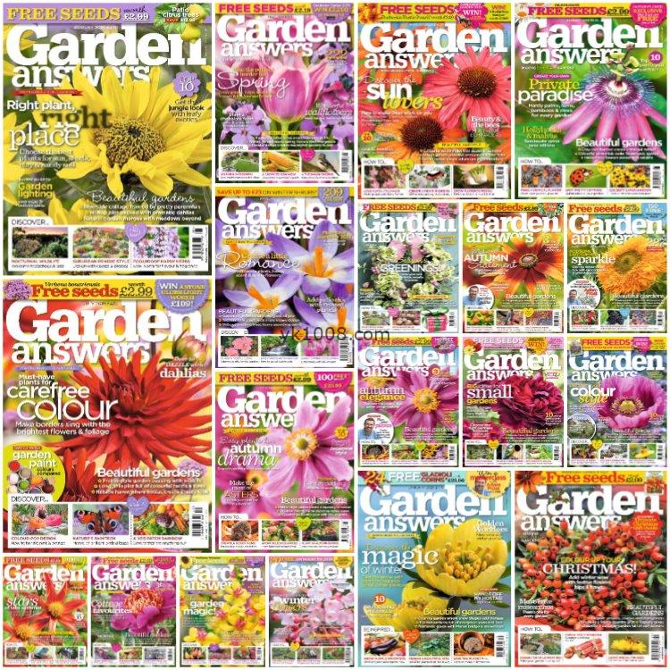 【英国版】《Garden Answers》2018-2020年整理花园答案花卉植物园艺花园户外空间设计爱好pdf杂志（19本）