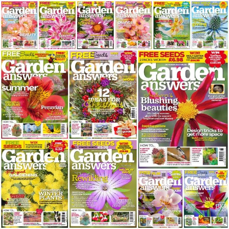 【英国版】《Garden Answers》2023年合集花园答案花卉植物园艺花园户外空间设计爱好pdf杂志（13本）