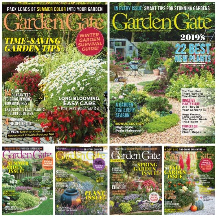 【美国版】《Garden Gate》2019年合集家庭园艺花园花卉植物种植灵感庭院设计pdf杂志（6本）