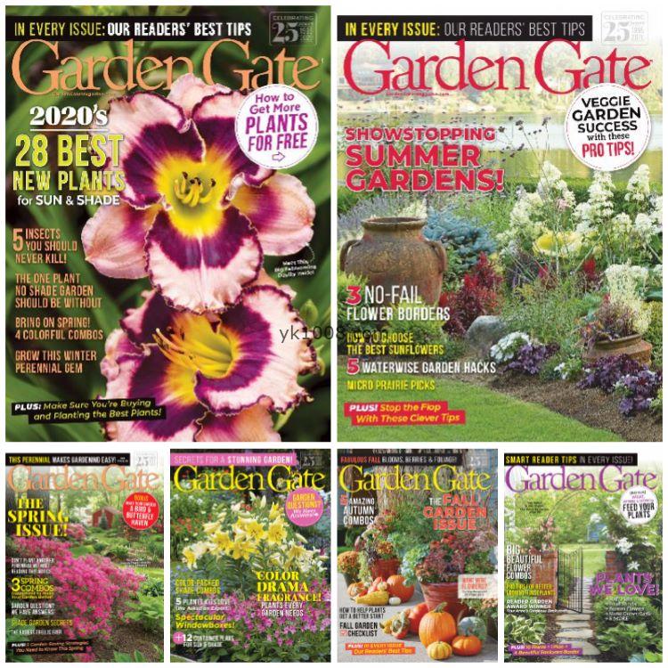 【美国版】《Garden Gate》2020年合集家庭园艺花园花卉植物种植灵感庭院设计pdf杂志（6本）