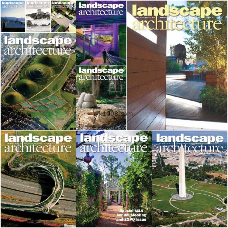 【美国版】《Landscape Architecture》2009-2012四年合集美国城市规划建筑景观规划园林公园绿植设计pdf杂志（40本）