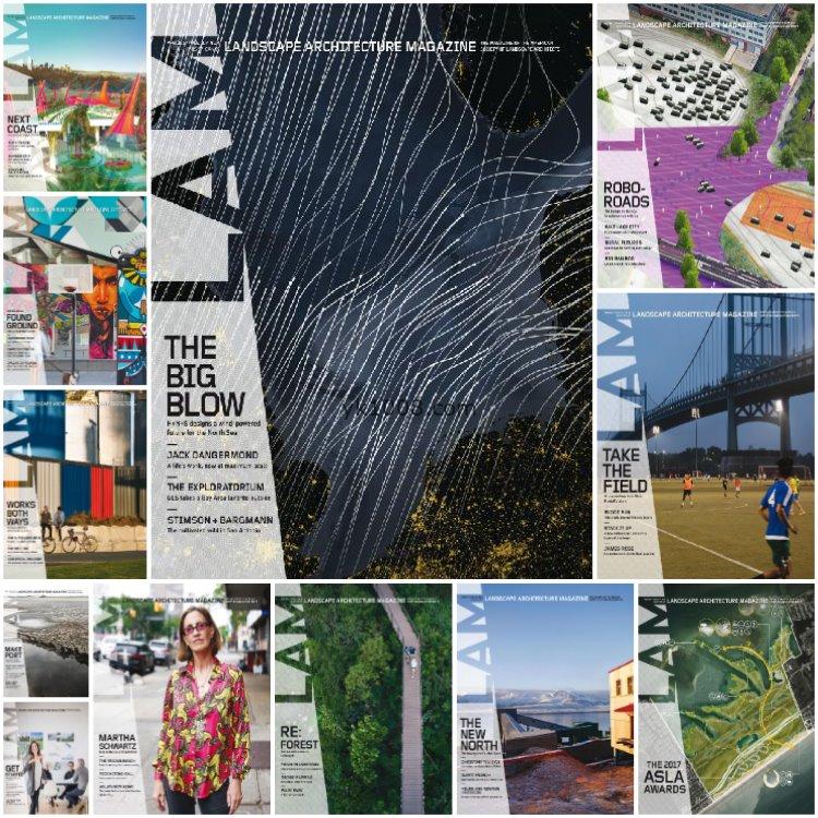 【美国版】《Landscape Architecture》2017年合集美国城市规划建筑景观规划园林公园绿植设计pdf杂志（12本）