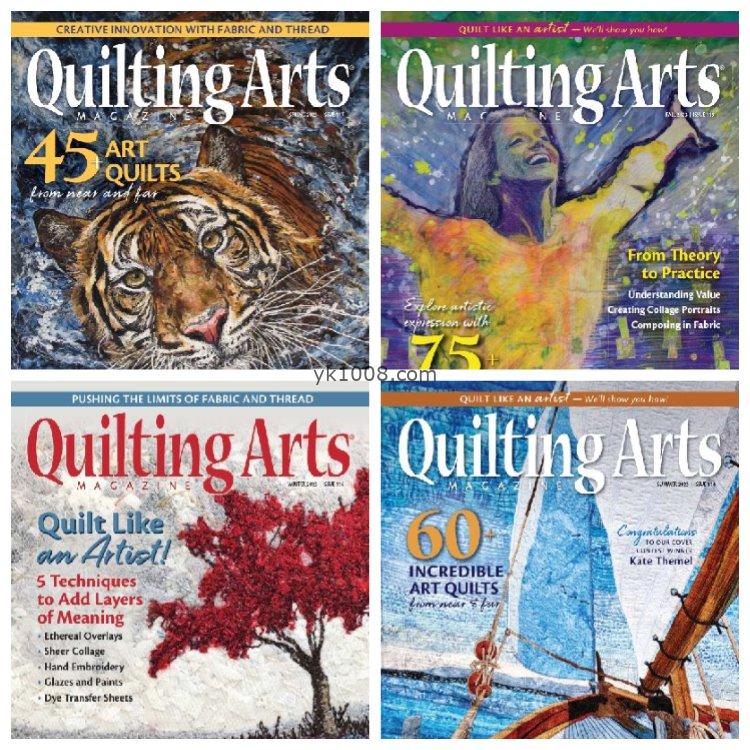 【英国版】《Quilting Arts》2023年合集缝纫纺织品图案设计装饰艺术家艺术作品pdf杂志（4本）