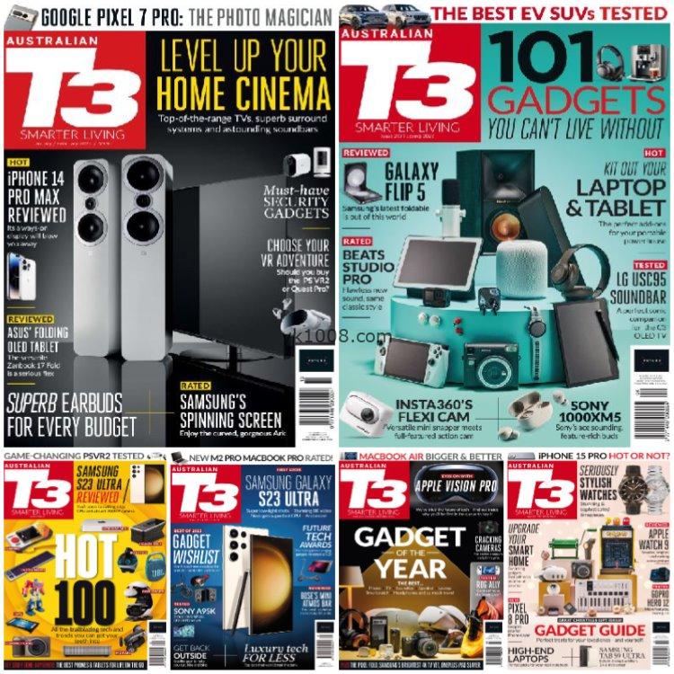 【澳大利亚】《T3 Australian》2023年合集全球电子产品小工具科技智能电脑手机相机电视笔记本游戏机信息购买指南pdf杂志（6本）