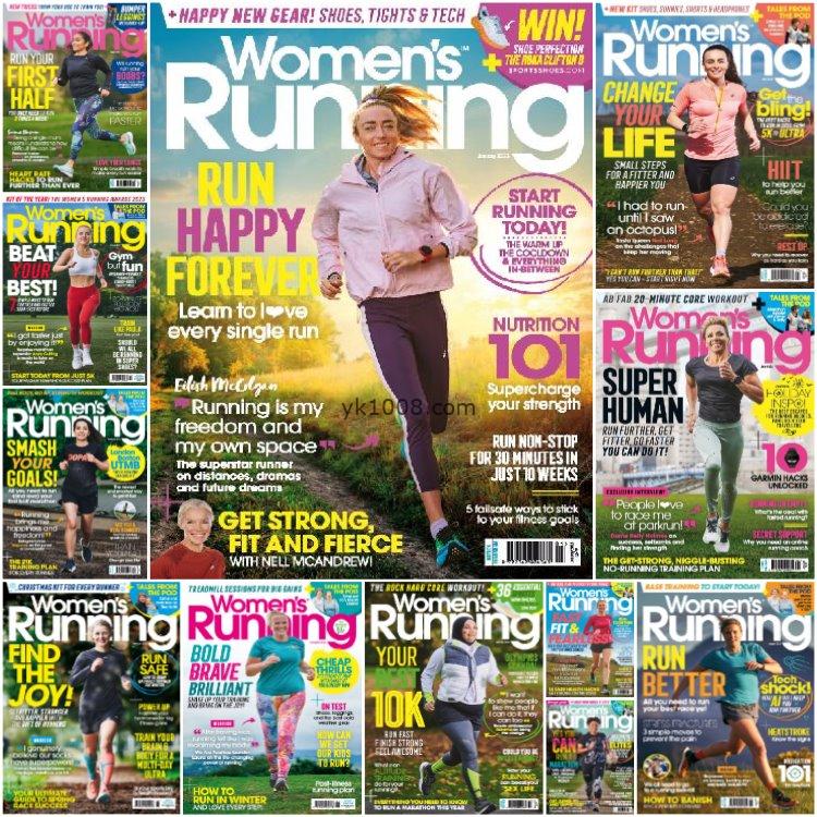 【英国版】《Women’s Running UK》2023年合集针对女性跑步健身营养健康生活晨跑运动女士pdf杂志（12本）