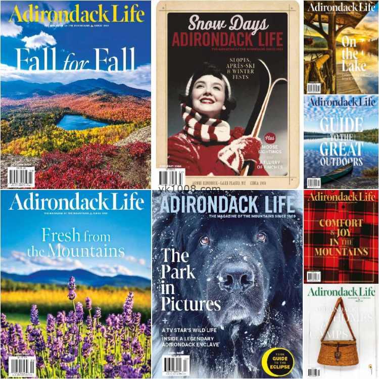 【英国版】Adirondack Life – Full Year 2024 Collection摄影旅游生活个性pdf杂志