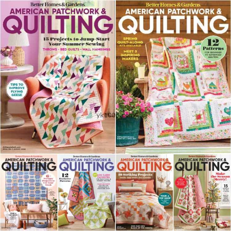 【美国版】American Patchwork & Quilting – Full Year 2024 Collection针织刺绣pdf杂志