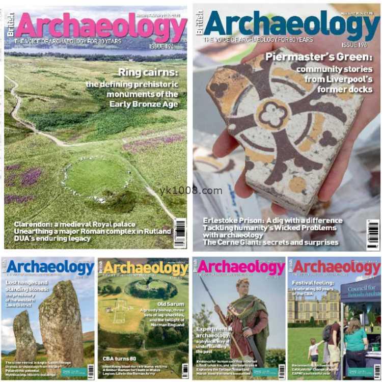 【英国版】British Archaeology – Full Year 2024 Collection英国考古学pdf杂志