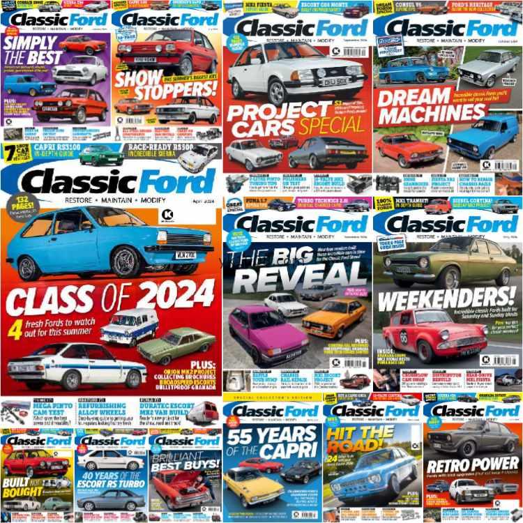 【英国版】Classic Ford – Full Year 2024 Collection经典怀旧福特汽车pdf杂志