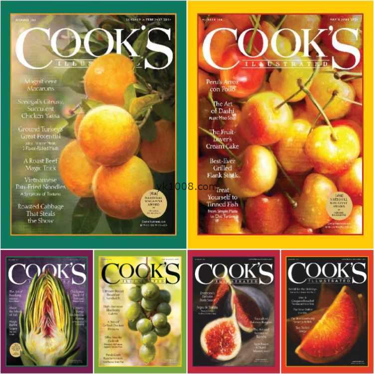 【美国版】Cook’s Illustrated – Full Year 2024 Collection食谱食材pdf杂志