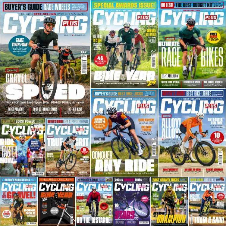 【英国版】Cycling Plus UK – Full Year 2024 Collection公路自行车骑手比赛装备pdf杂志