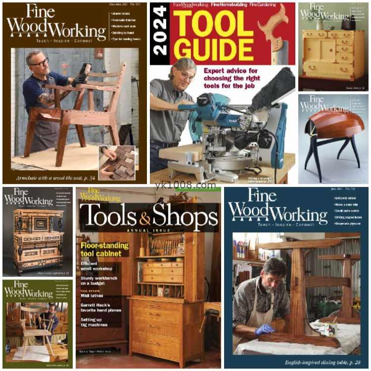 【英国版】Fine Woodworking – Full Year 2024 Collection木工木匠技能pdf杂志