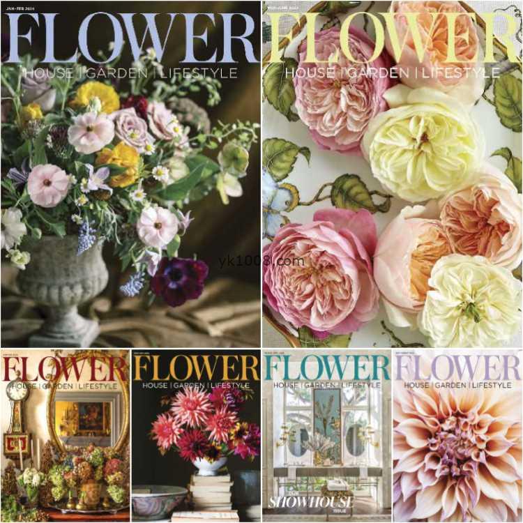 【美国版】Flower Magazine – Full Year 2024 Collection室内灵感设计pdf杂志