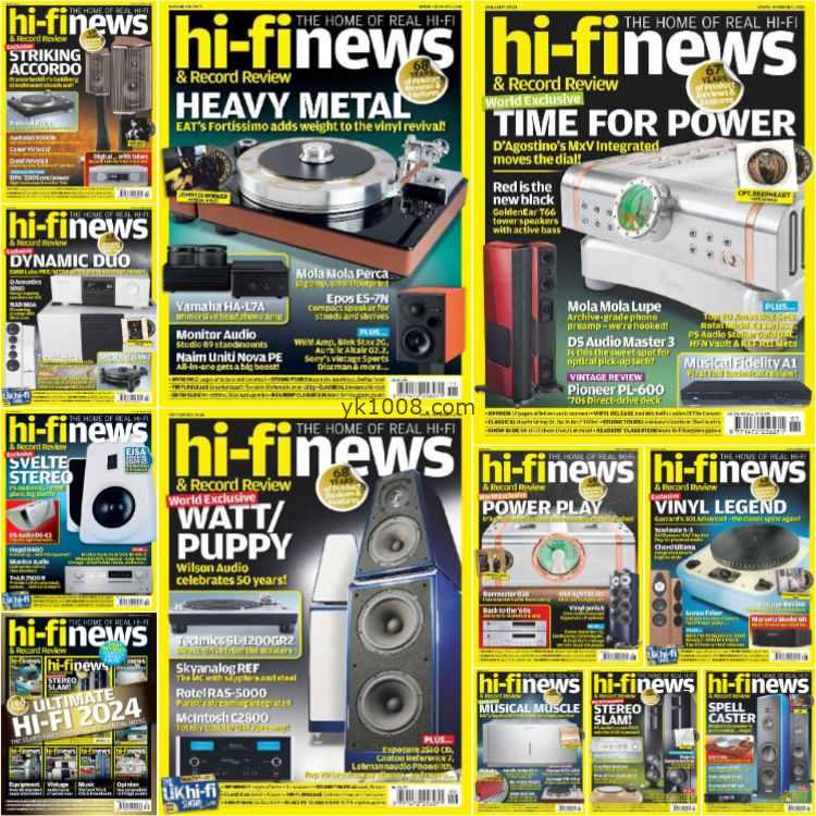 【英国版】Hi Fi News – Full Year 2024 Collection高端音频设备测评pdf杂志