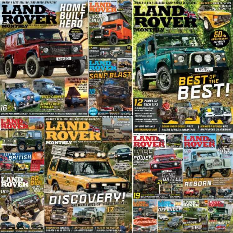 【英国版】Land Rover Monthly – Full Year 2024 Collection路虎揽胜越野汽车pdf杂志