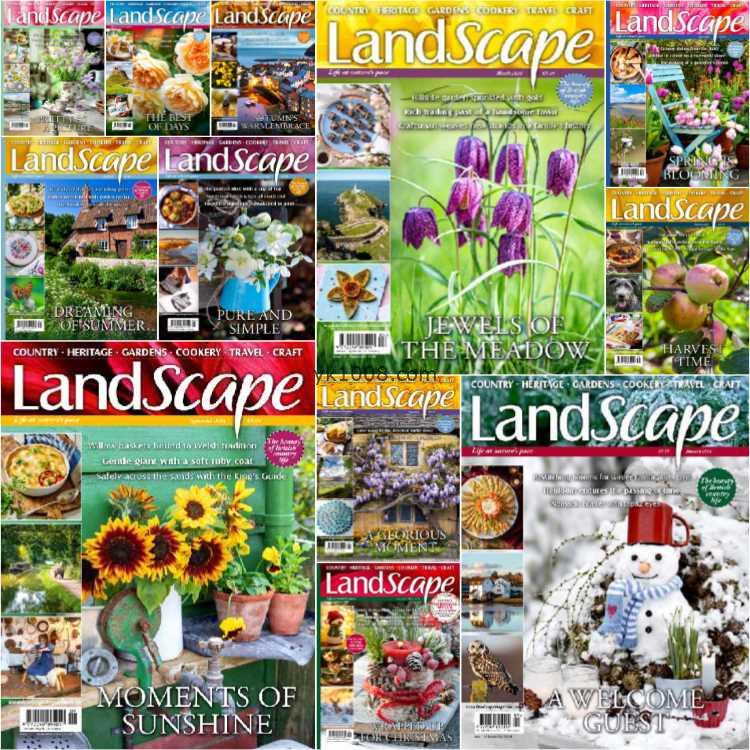 【英国版】Landscape UK – Full Year 2024 Collection花园种植乡村工艺pdf杂志