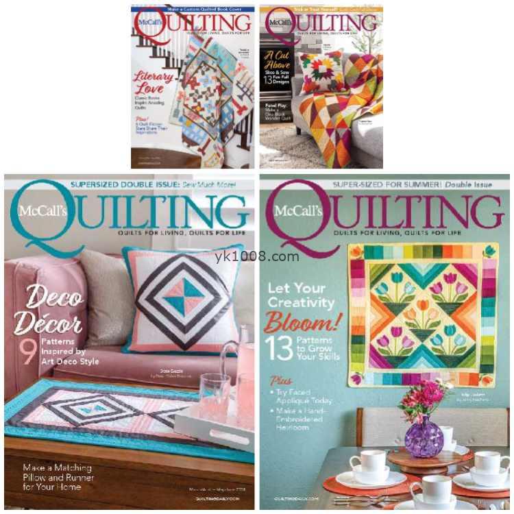 【美国版】McCall’s Quilting – Full Year 2024 Collection 传统图案缝纫手工pdf杂志